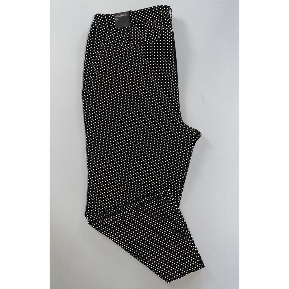 Lane Bryant Outlet Wide Leg Stretch 'Ankle Pant'. Block Geometric, Women's 26